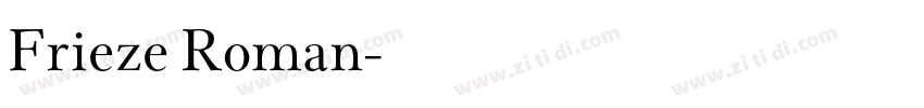 Frieze Roman字体转换